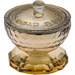 מלחית קריסטל מהודרת זהב 7 ס"מ