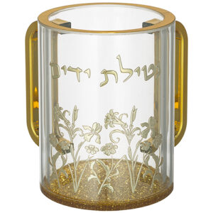 נטלה פרספקס מהודרת שקופה עם אותיות בולטות 13 ס"מ