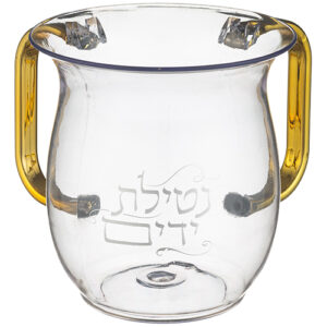 נטלה אקריליק מהודרת עם הדפסה וידיות זהב 13 ס"מ