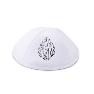 כיפה אולטרא סוויד לבן 19 ס"מ ומקום לסיכה