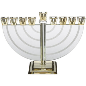 חנוכייה קריסטל מהודרת 21 ס"מ