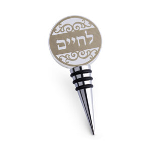 פקק רב פעמי לבקבוק יין מקריסטל עם פלקטה