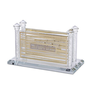 מעמד לגפרורים קריסטל עם פלקטות 8X16 ס"מ