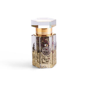 כלי לבשמים מקריסטל פלקטה ירושלים עם תערובת פרחי