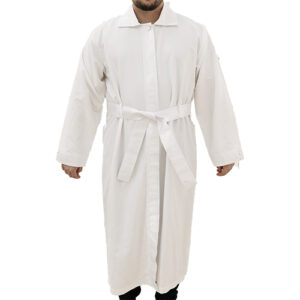 קיטל מהודר עם דנטל כסף מט מבריק גודל XL