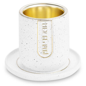 גביע קידוש מהודר מפולימר "בורא" עם תחתית 8 ס"מ