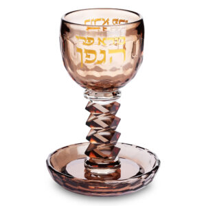 גביע קריסטל מהודר 16 ס"מ תכולה 100 מ"ל