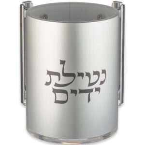 נטלה אקריליק מהודרת שקופה עם אותיות בולטות 13 ס"מ