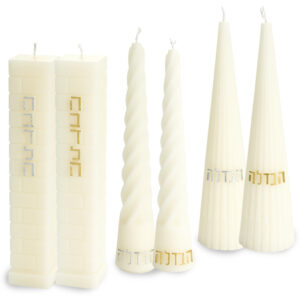 נר הבדלה מהודר דגמים מעורבים 12 יחידות