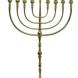 חנוכייה מהודרת ענקית ומוזהבת גובה 166 ס"מ