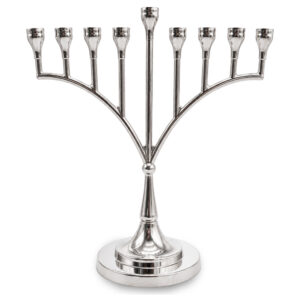 פריץ 609 חנוכייה מתכת ציפוי כסף 29X29 ס"מ